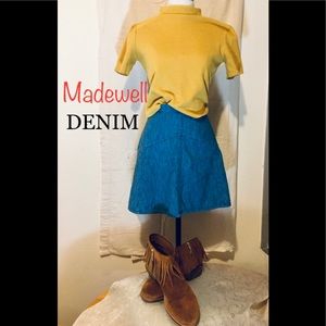 Denim Jean Circle Skirt High Rise Mini Size 4